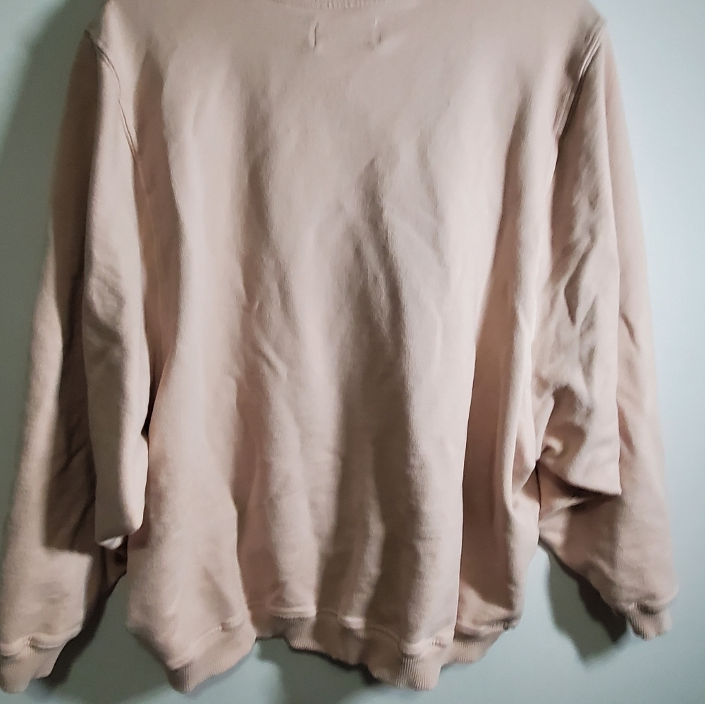 Kristin Made Discontinued Love One Another Pink Embroidered Sweatshirt L/XL - Picture 10 of 10